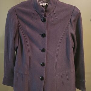 Women's Dark Grey Button-Front Jacket